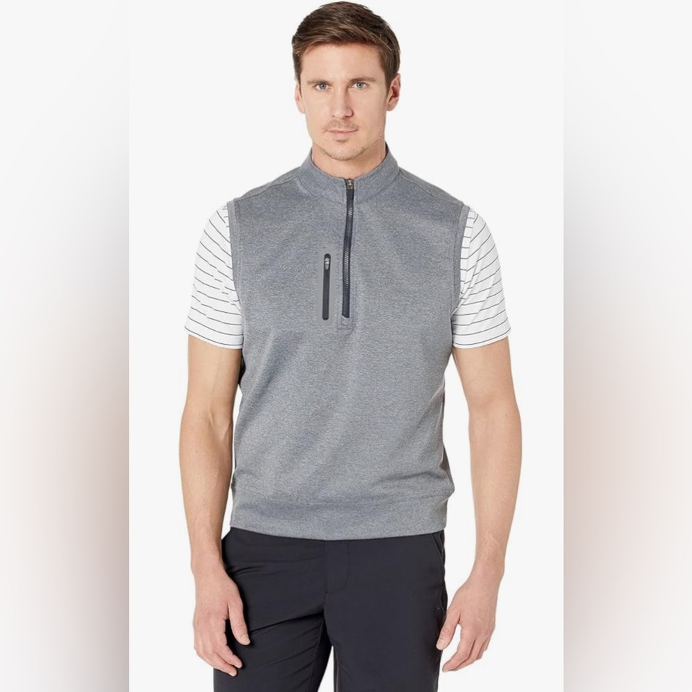 NEW Johnnie-O Denny Performance 1/4 Zip Vest Medium NCAA Baseball World Series